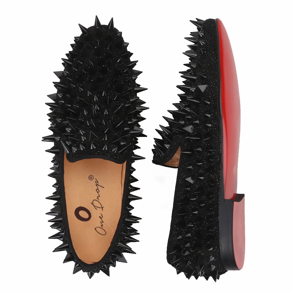 Rachel Zoe Loafers OneDrop Handmade Women Spikes Dress Shoes Party Wedding Prom Loafers