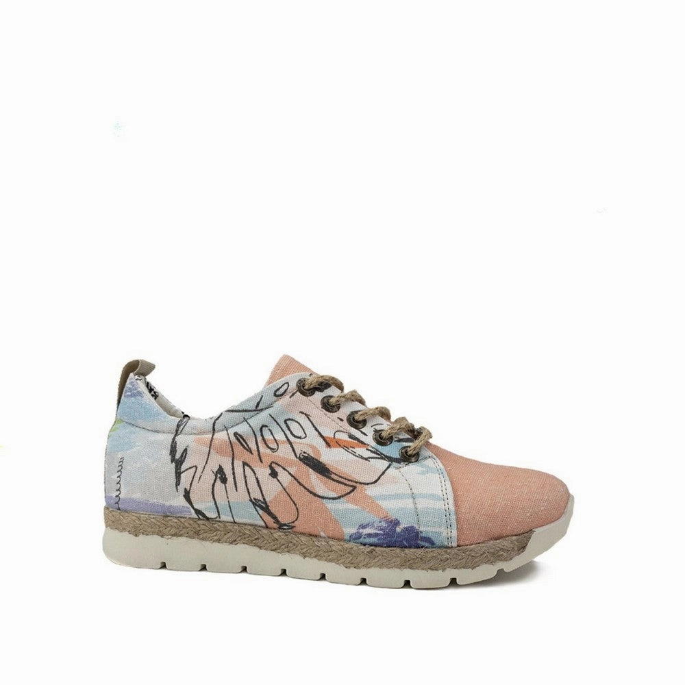 Reinforced Lace Tie Sneaker Shoes SHR123