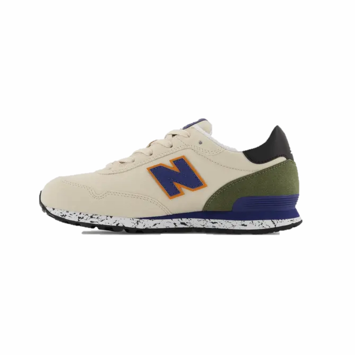 NEW BALANCE GC515AT-W 515 v1 JR'S (Wide) Calm Taupe Suede, Leather & Synthetic Lifestyle Shoes Premium Fit Daily Ready