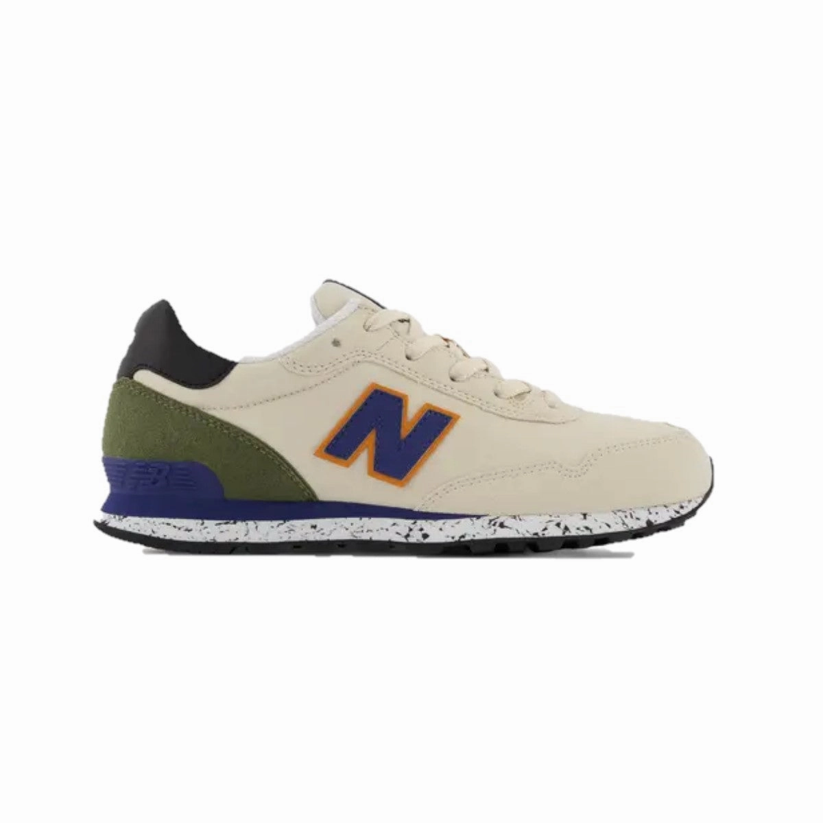 NEW BALANCE GC515AT-W 515 v1 JR'S (Wide) Calm Taupe Suede, Leather & Synthetic Lifestyle Shoes Block Stride