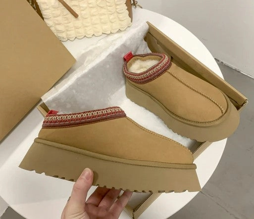 Easy On And Off Snow Boots Chelsea Ankle Snow Boots Women Winter 2022 New Brand Fur Short Plush Warm Flats Slippers Platform Shoes Flip Flops Suede Boots