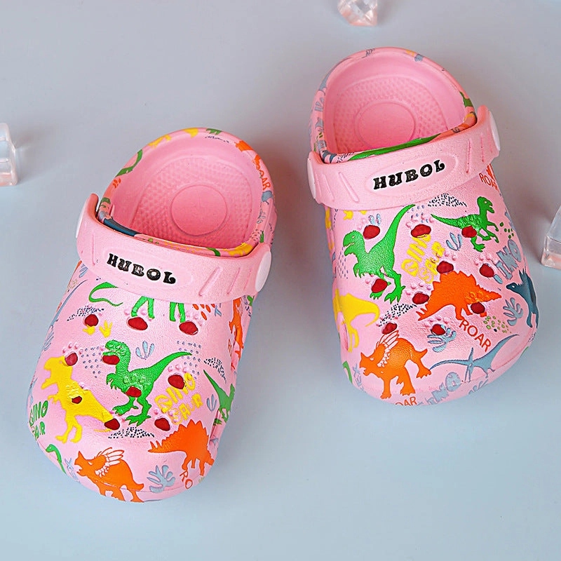Wholesale Cartoon Dinosaur EVA Kids Slippers Pali Hawaii Slippers
