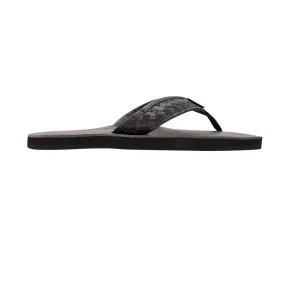 RAINBOW 301ALTWSM/TTBK THE BENTLEY MN'S (Medium) Black Leather Strap Sandals Quick Slip-On