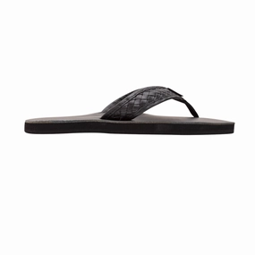 RAINBOW 301ALTWSM/TTBK THE BENTLEY MN'S (Medium) Black Leather Strap Sandals Quick Slip-On