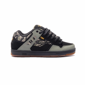 DVS F0000278036 ENDURO 125 MN'S (Medium) Black/Jungle/Camo Leather & Mesh Skate Shoes Star Hike
