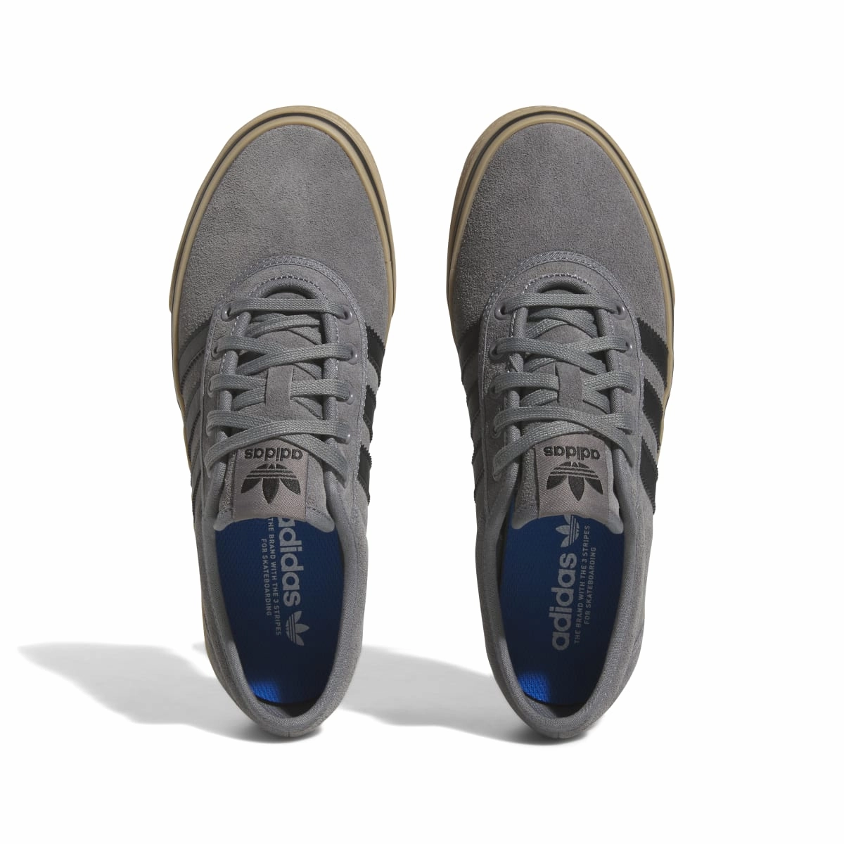 Comfortable Wear Hero Mode ADIDAS GZ9456 ADI EASE MN'S (Medium) Grey/Black/Gum Suede Skate Shoes