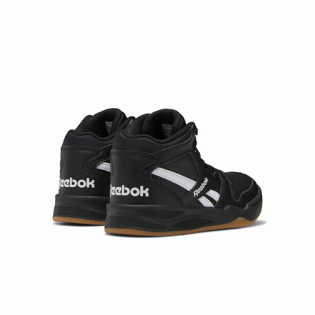 REEBOK GV7028 BB4500 COURT KID'S (Medium) Black/Black/White Synthetic/Leather Basketball Shoes Ice Step