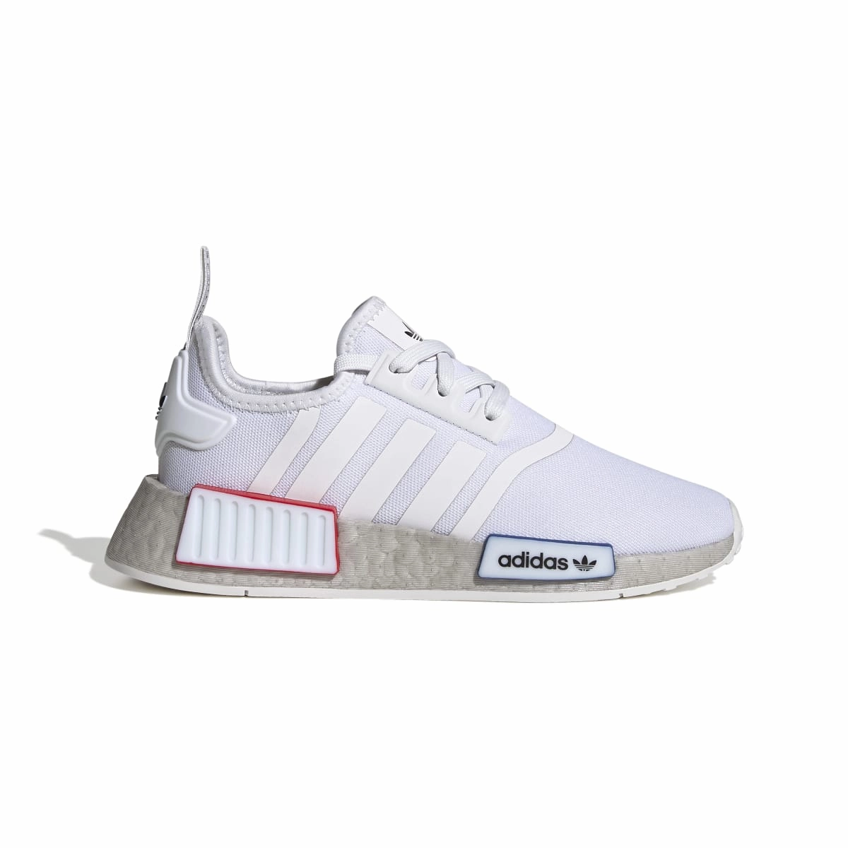 ADIDAS GY4279 NMD_R1 JR'S (Medium) White/White/Grey Mesh Running Shoes Breath Fresh