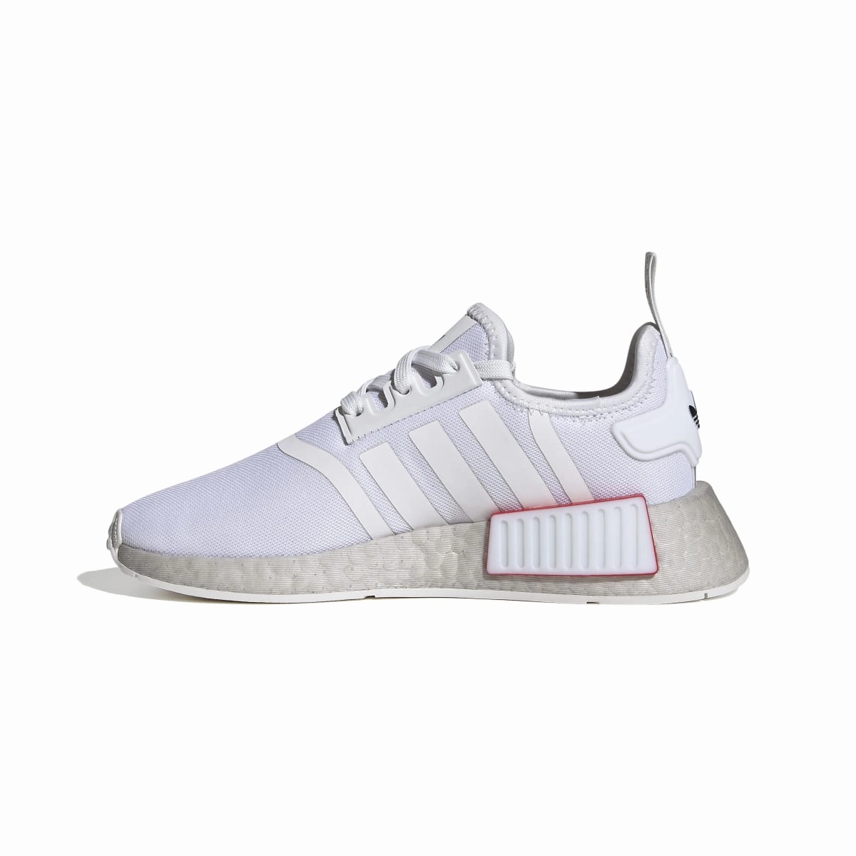 Sea Breeze Red Hot ADIDAS GY4279 NMD_R1 JR'S (Medium) White/White/Grey Mesh Running Shoes
