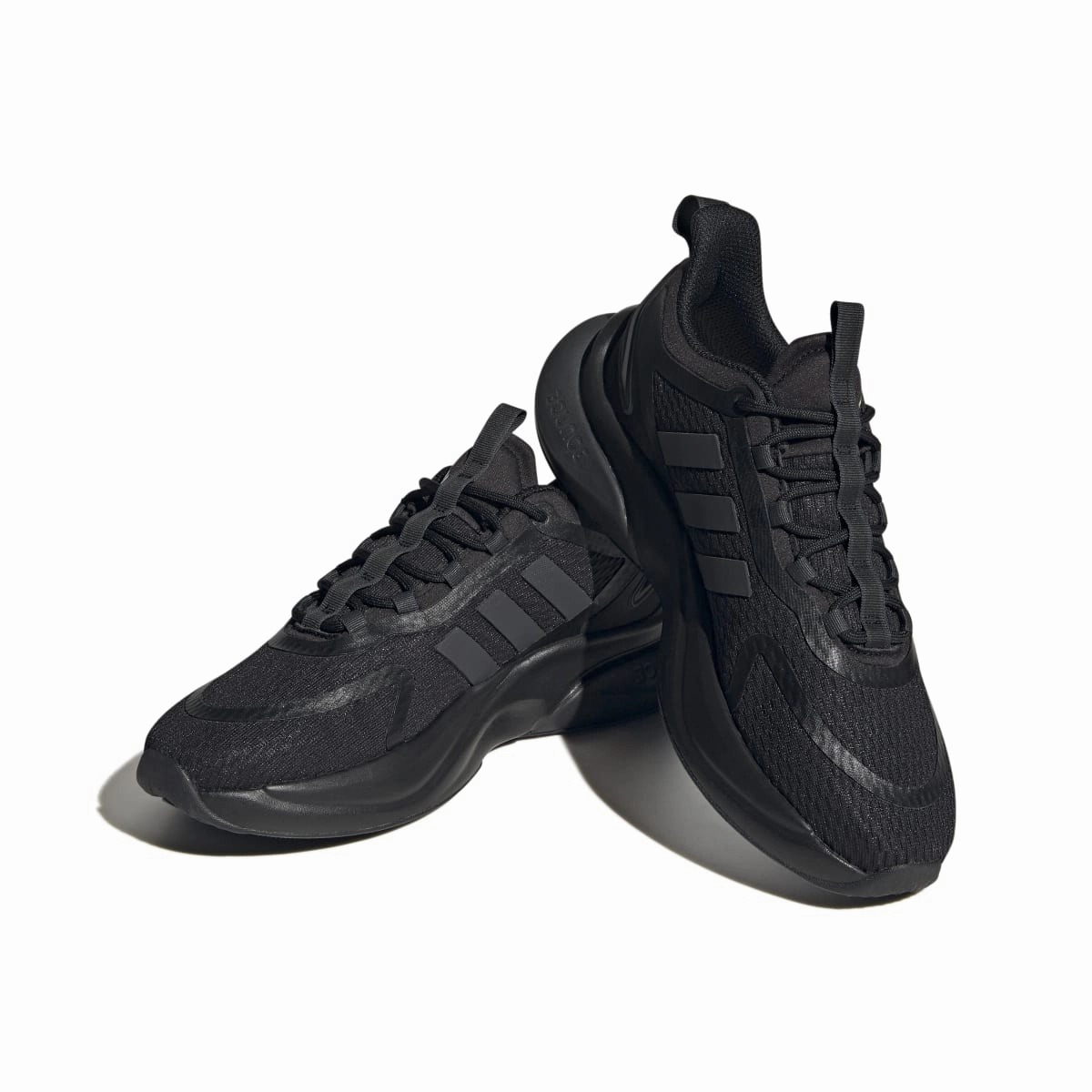 Practical Use ADIDAS HP6149 ALPHABOUNCE  WMN'S (Medium) Black/Carbon/Gold Mesh Running Shoes