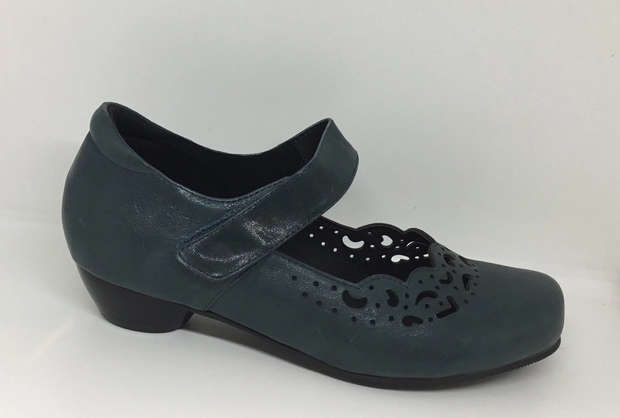 Top Pick Klouds Daintree Jade Leather Orthotic Friendly Heel