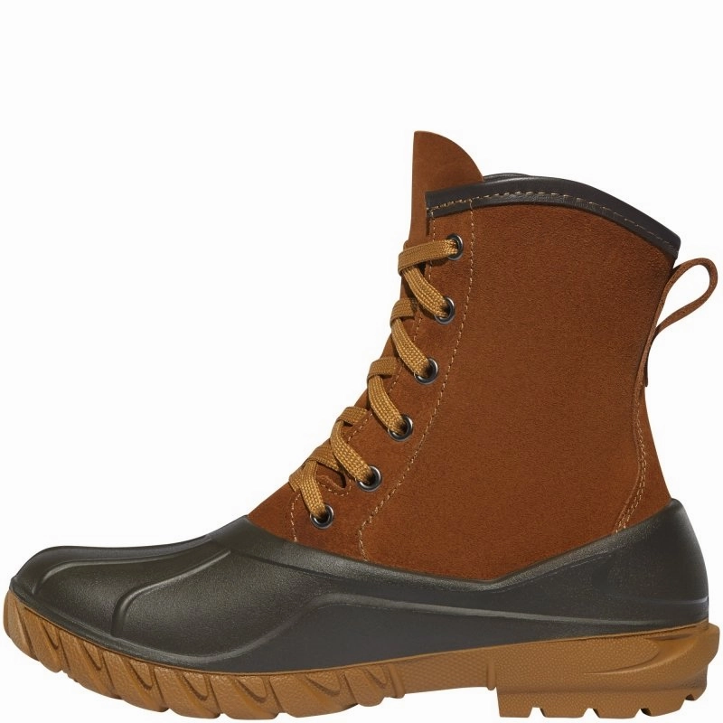 Best Comfy Work Boots Lacrosse Women's Aero Timber Top 8" - Clay Brown