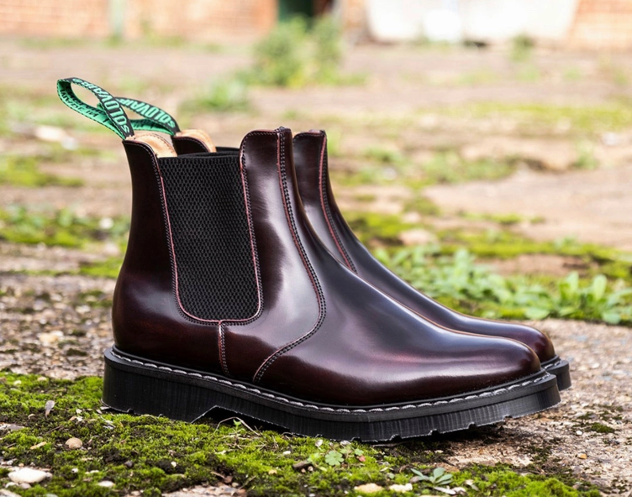 Adidas Lightstrike Pro Running Shoes Solovair Burgundy Rub-Off Hi-Shine Dealer Elastic Sided Boot Made In England