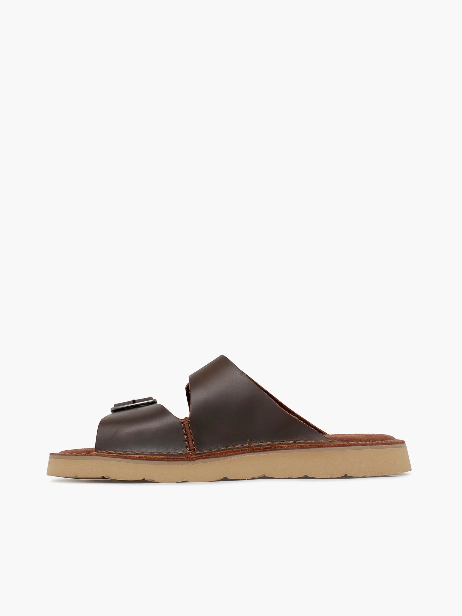 High Wedge Sandals Solsbury Strap Beeswax Leather