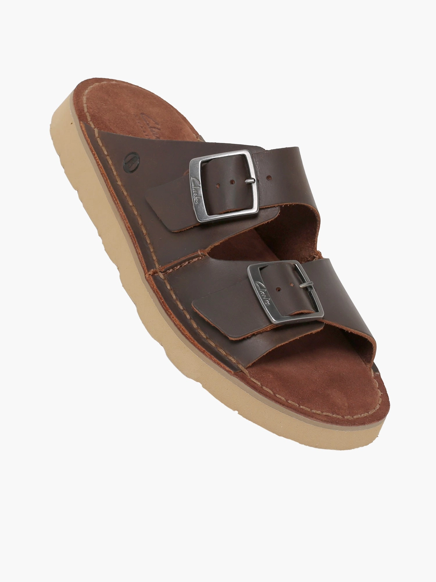 Low Heel Comfort Sandals Solsbury Strap Beeswax Leather