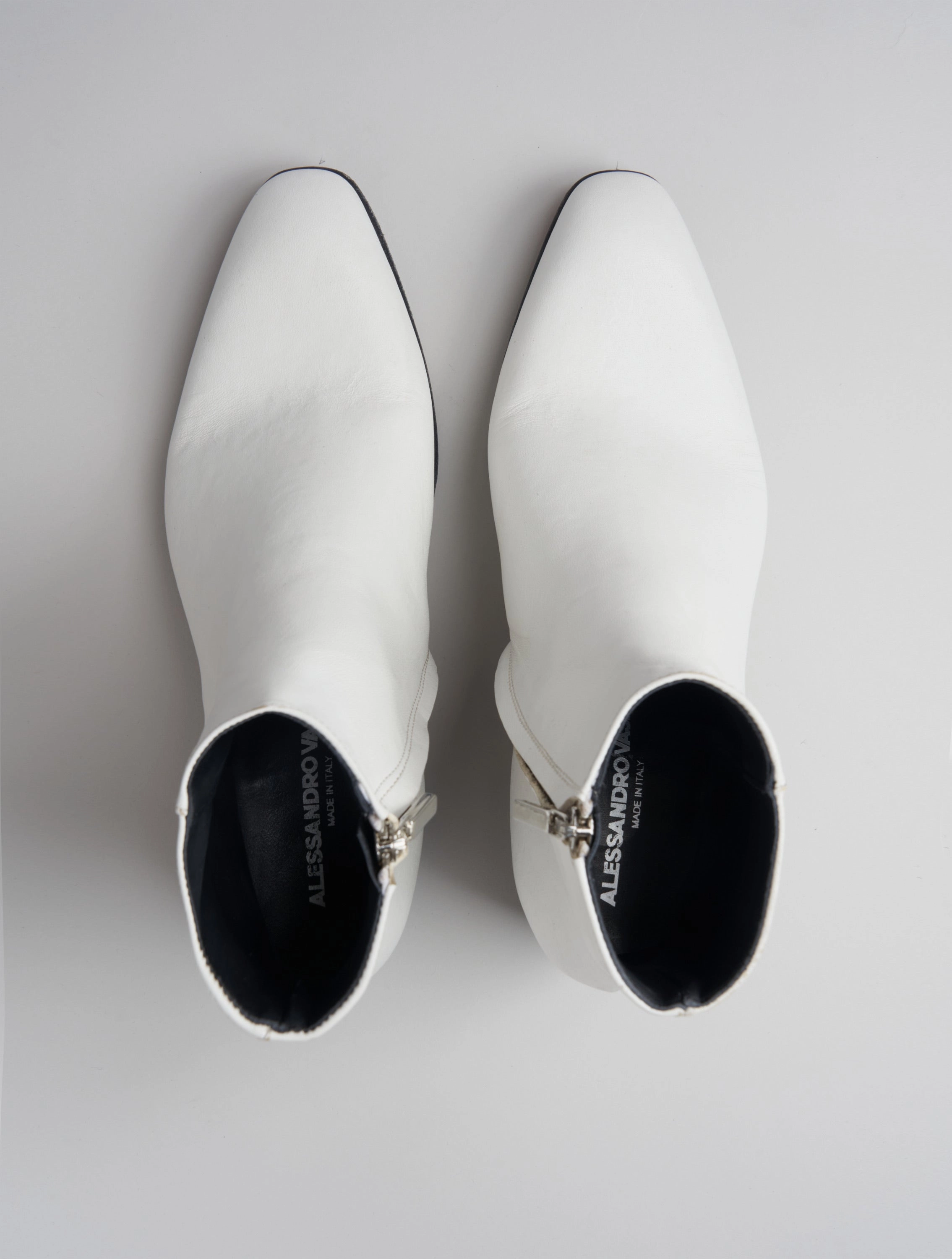 SONNY 40MM ANKLE BOOT IN DISTRESSED WHITE VACCHETTA Rideing Boots