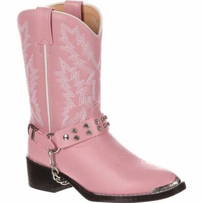 DURANGO BIG KID PINK RHINESTONE WESTERN BOOT STYLE BT668 Diligencia Boots