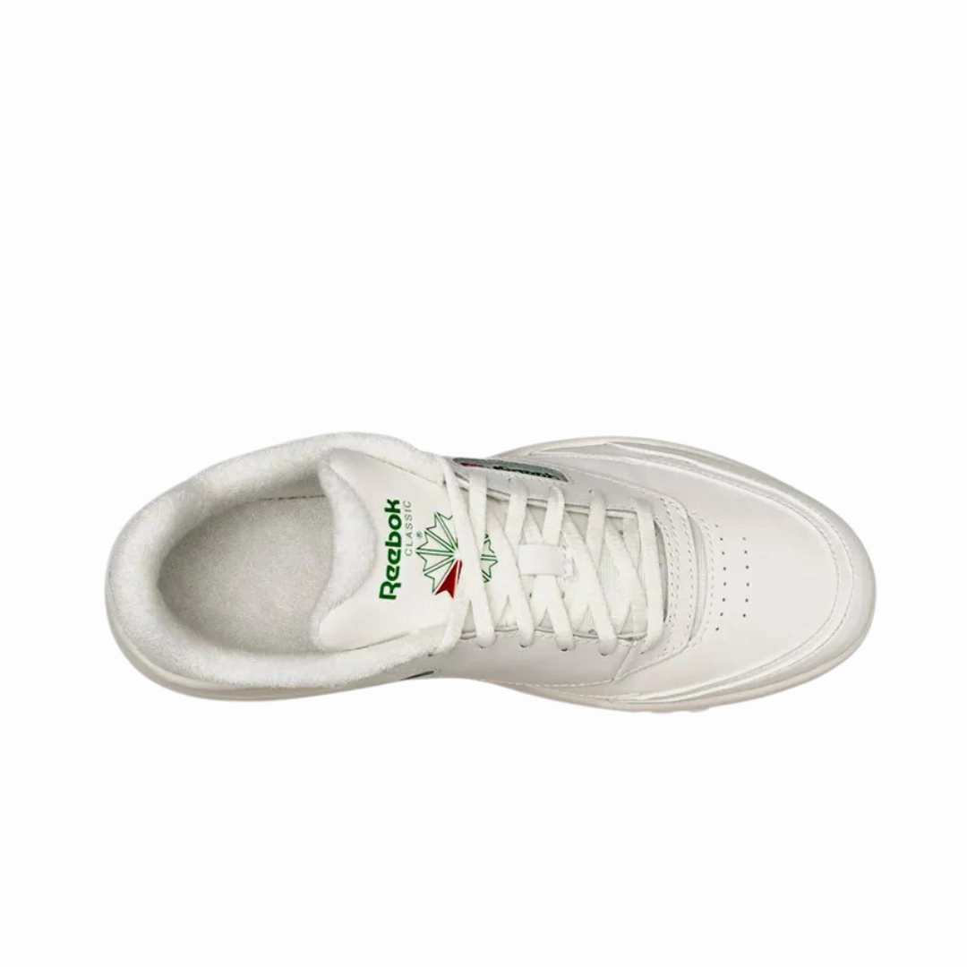 Turn Step REEBOK 100208011 CLUB C EXTRA JR'S (Medium)Chalk/Chalk/Green Leather Lifestyle Shoes (Copy)