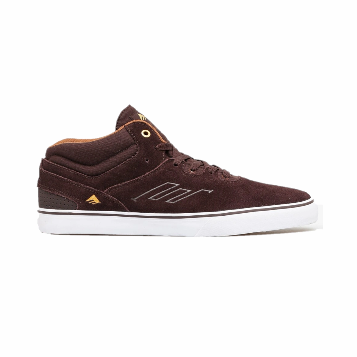 Speed Ready Quick Fit Support EMERICA 6102000107 919 WESTGATE MID VULC MN'S (Medium) Dark Brown Leather Skate Shoes