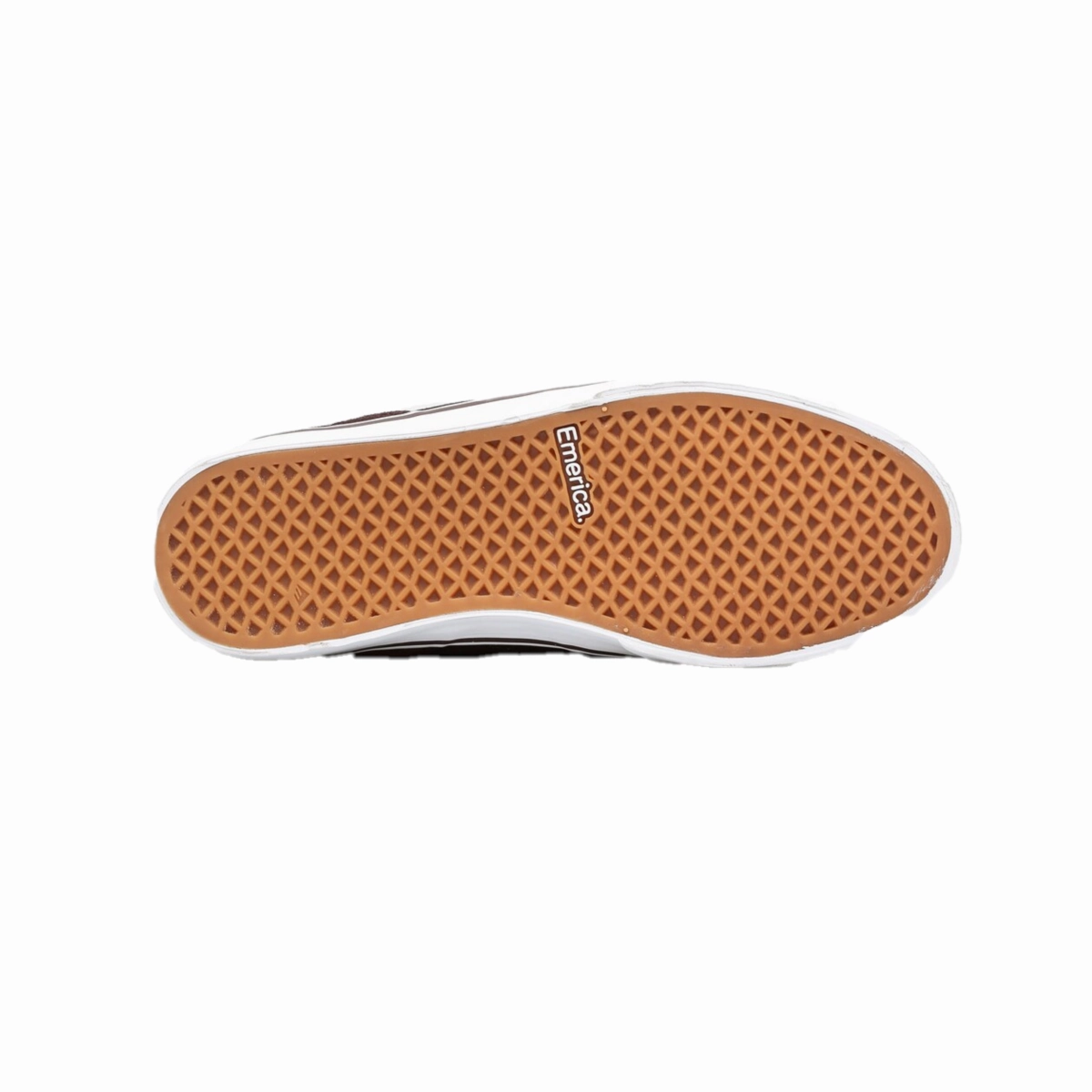 EMERICA 6102000107 919 WESTGATE MID VULC MN'S (Medium) Dark Brown Leather Skate Shoes Step Fresh Brand Pop