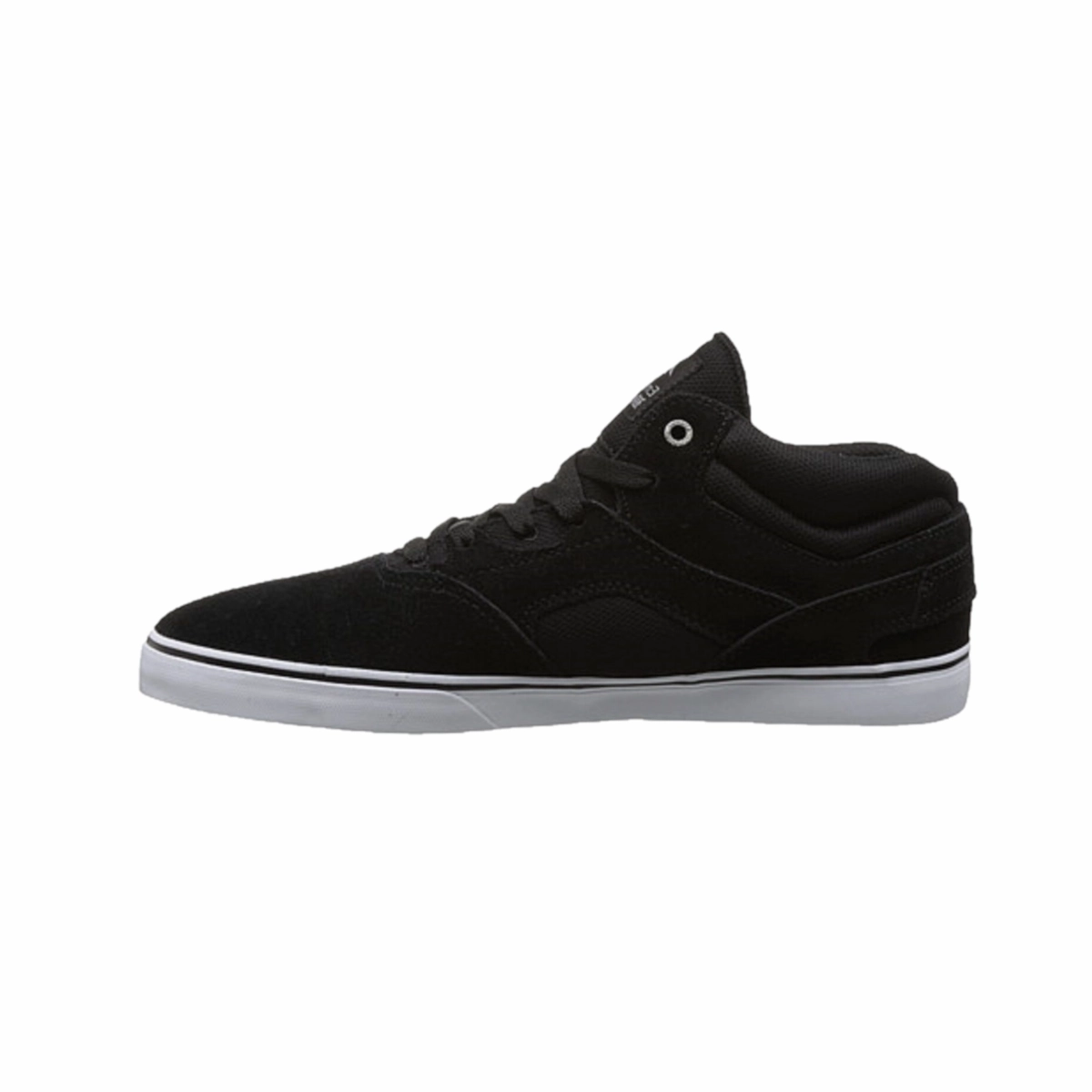 EMERICA 6102000107 976 WESTGATE MID VULC MN'S (Medium) Black/White Leather Skate Shoes Flex Action Travel Light