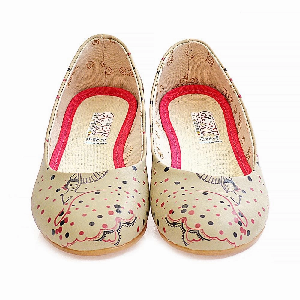 Durable Fabric Spotted Dress Ballerinas Shoes 2020
