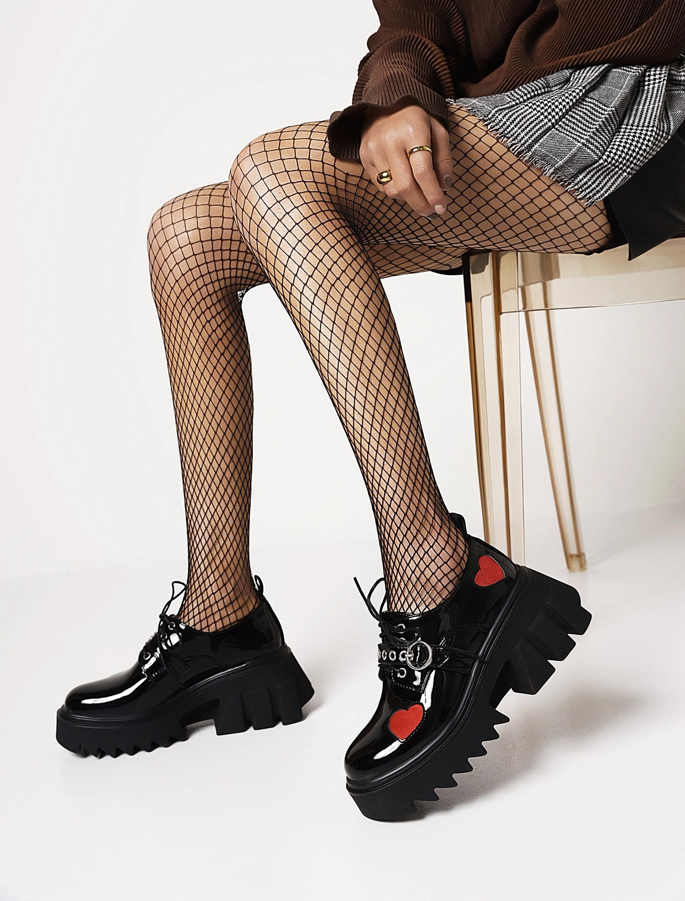 Spring And Autumn Retro Thick-Soled Women'S Shoes Single Shoes High-Heeled Patent Leather Lace Up Muffin Small Leather Shoes Women | Brodtica.com Merrell Moab 2 Mid Wp Hiking Boots