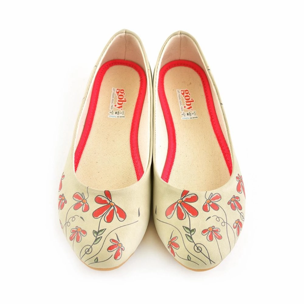 Desert Cool Flowers Ballerinas Shoes 2025