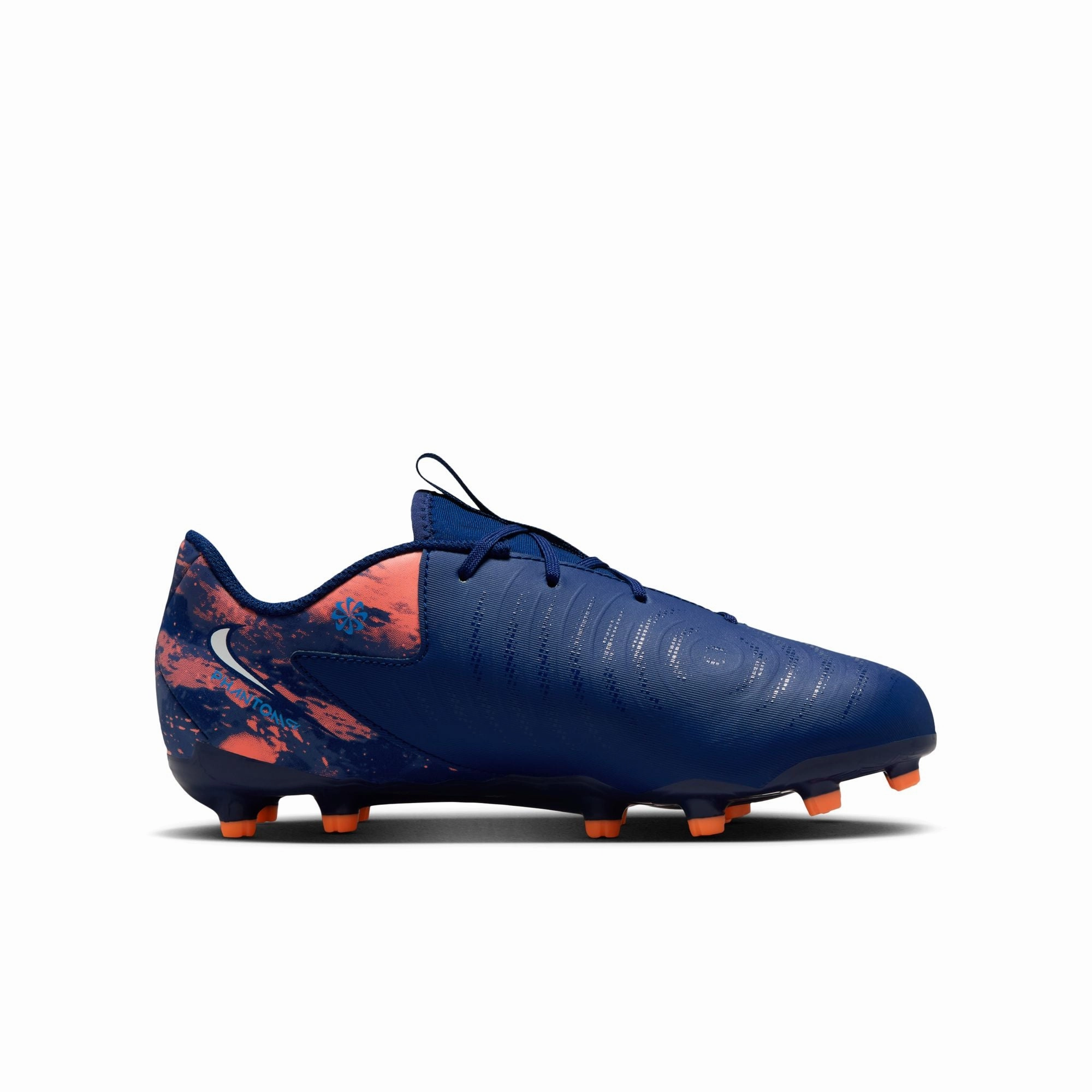Soccer Cleats Adizero Nike Junior Phantom GX Academy FG/MG Firm Ground Soccer Cleats- Blue Void/Chrome