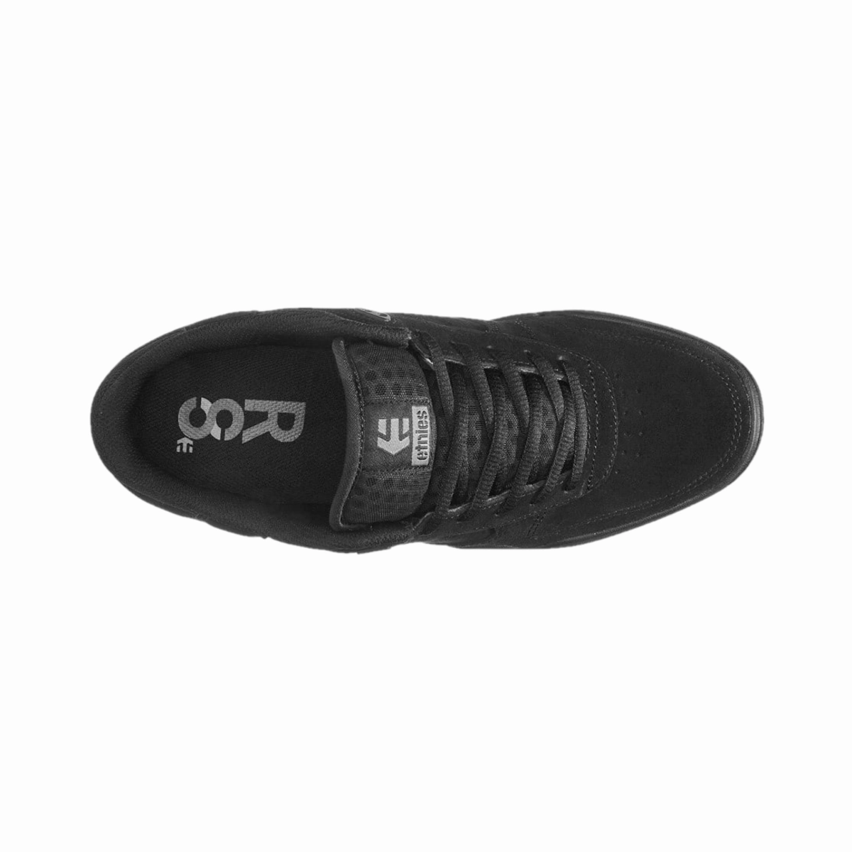 ETNIES 4102000147 003 ESTRELLA MN'S (Medium) Black/Black Suede & Synthetic & Textile Skate Shoes Dynamic support Urban Action Ride