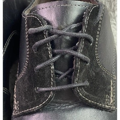 Stacy Adams Shoes Mens 10M Black Velvet Oxford Leather Lace Up Asics Cream Shoes