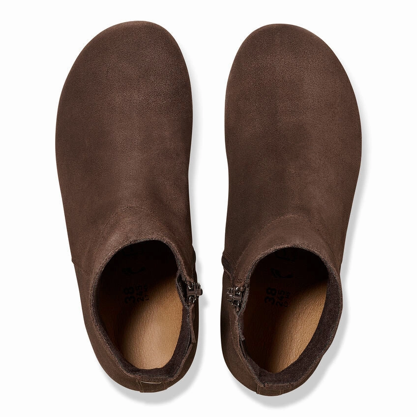 Oxfords Dress Shoes 'Birkenstock' Women's Ebba Suede Leather Ankle Boot - Roast