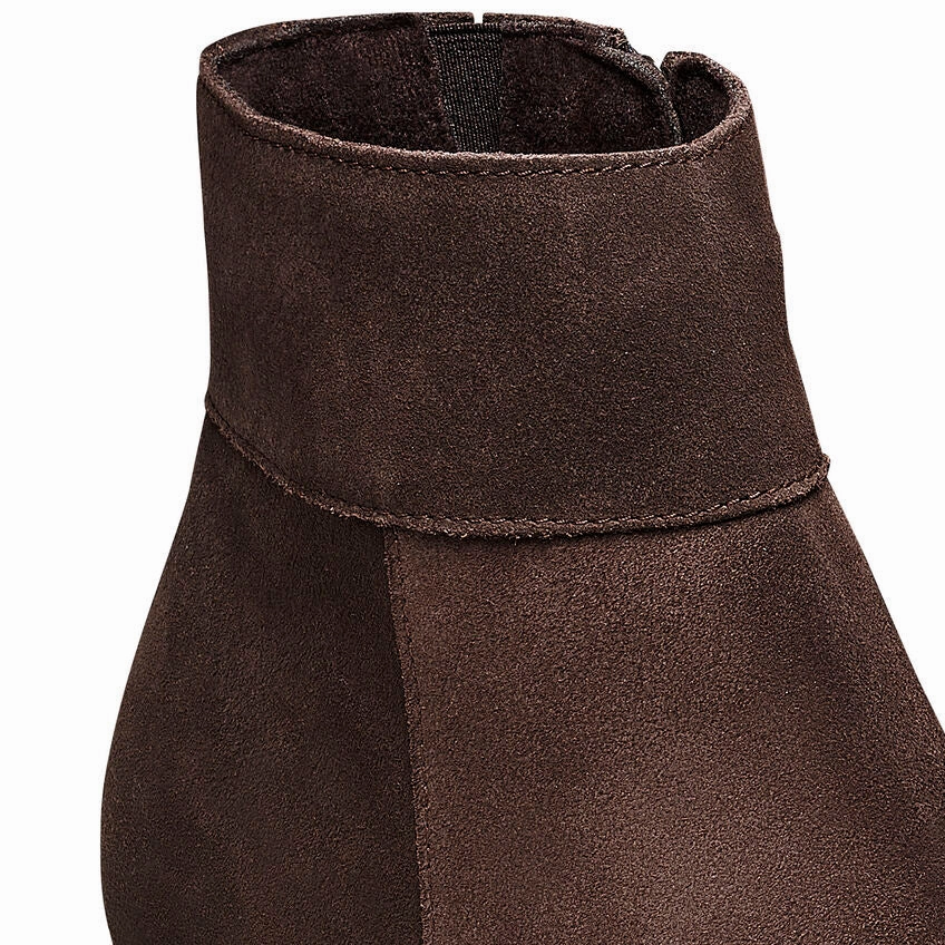 Best Shoes With Dress 'Birkenstock' Women's Ebba Suede Leather Ankle Boot - Roast