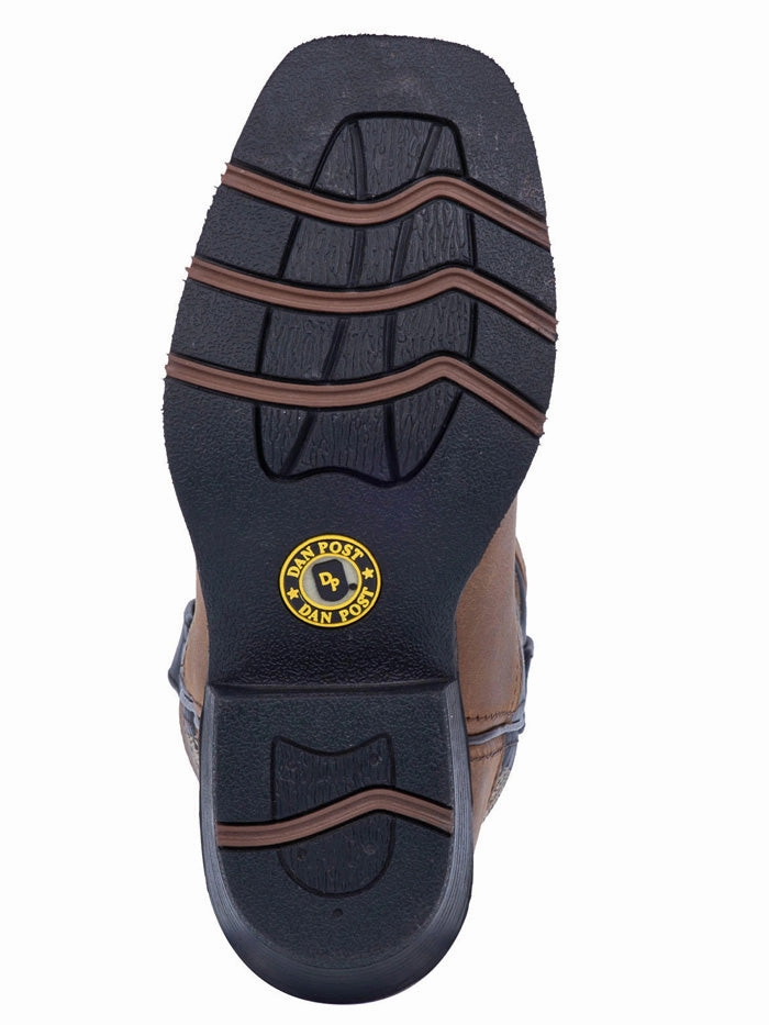 Leather High Boots Knee Dan Post DPC2940 DPC3940 Kids Rascal Square Toe Boot Brown - B -