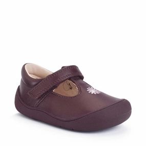 Start-Rite: Floret - Burgundy Leather Daisy Asics Support Running Shoes