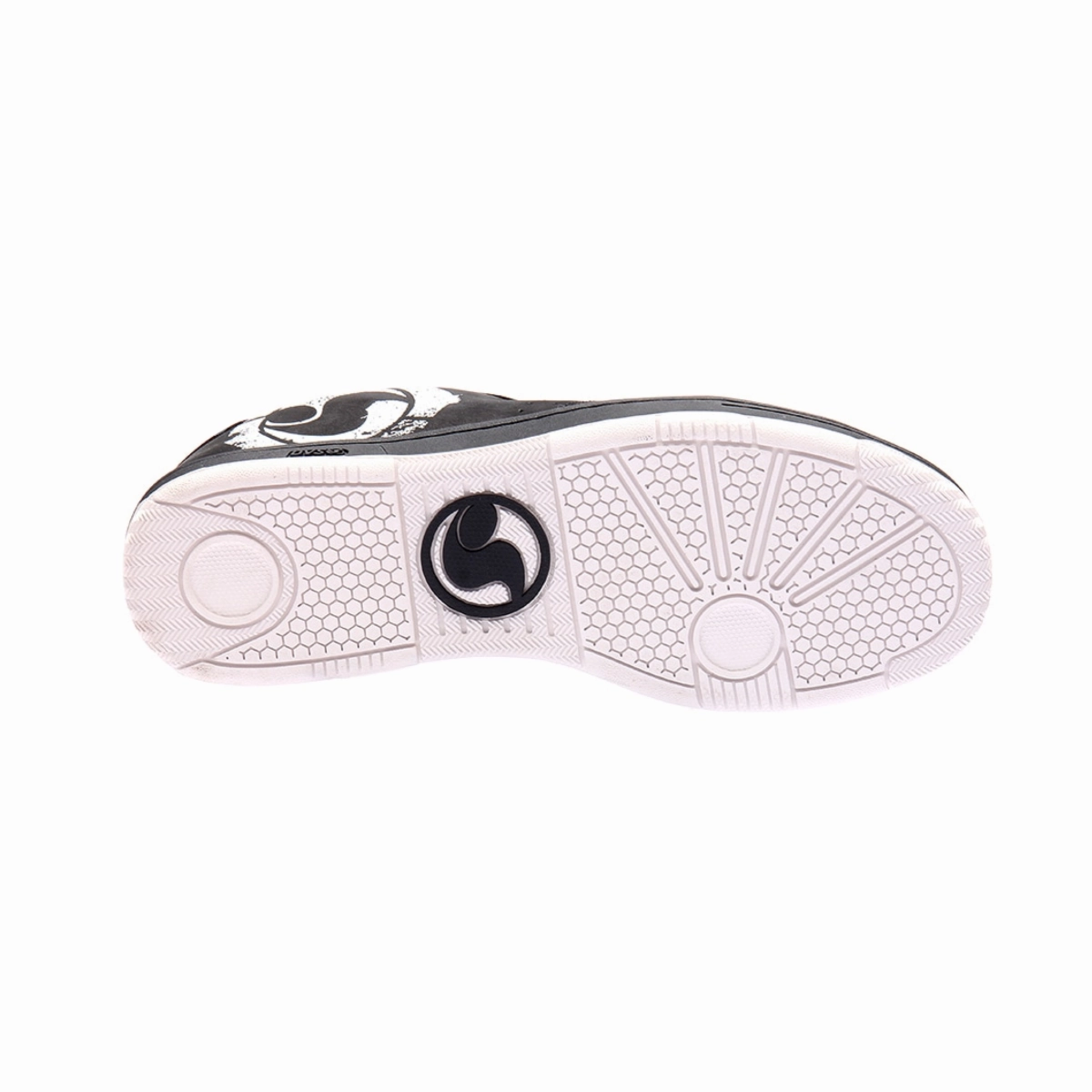 DVS F0000337001 REVIVAL 3.0 MN'S (Medium) Black/White/Black Leather & Nubuck Skate Shoes Quick Action easy move