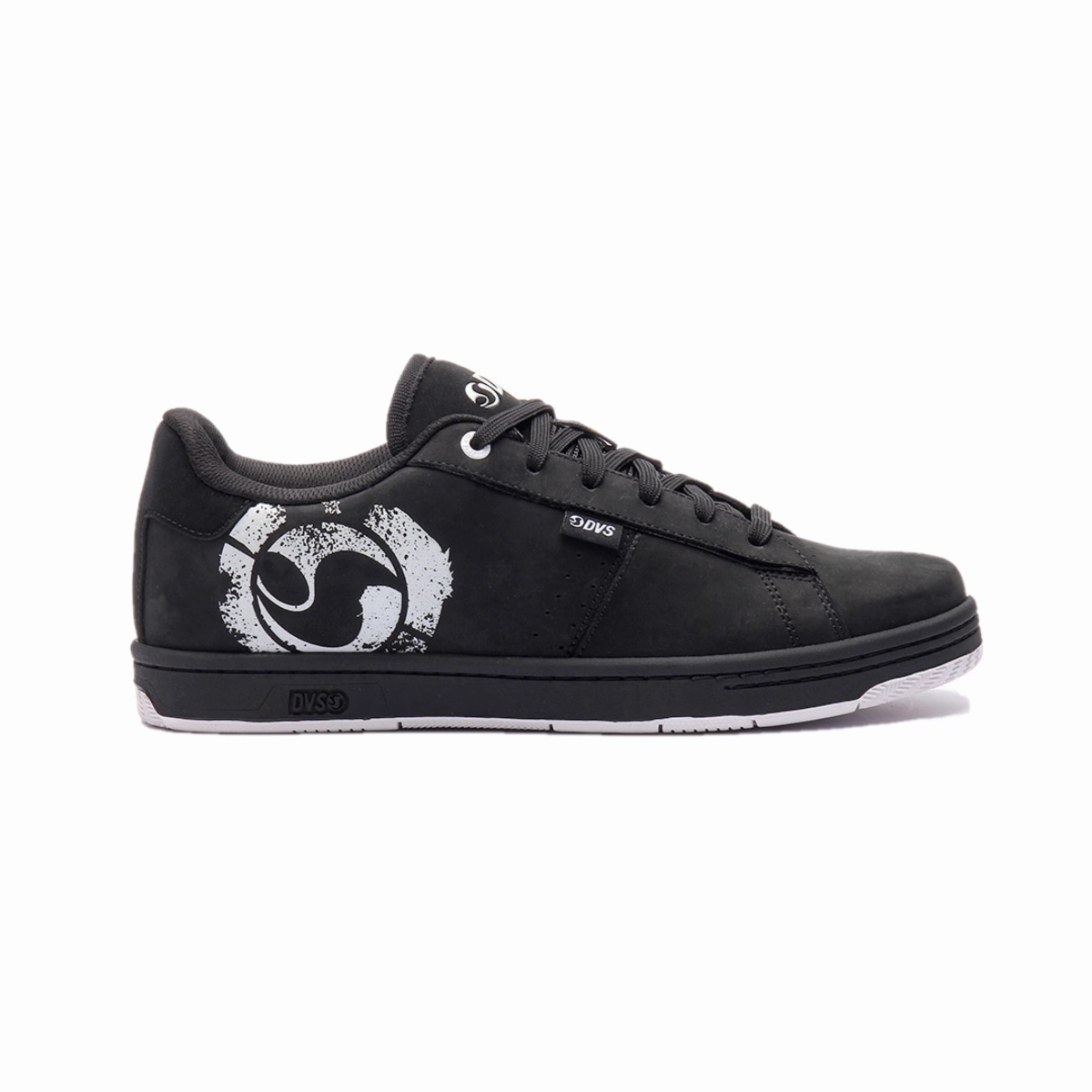 DVS F0000337001 REVIVAL 3.0 MN'S (Medium) Black/White/Black Leather & Nubuck Skate Shoes Flexible Fit