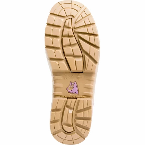 Farmer Work Boots Steel Blue Jungle Southern Cross Zip Sided Lace Up Steel Toe Ladies Safety Boot (522761)