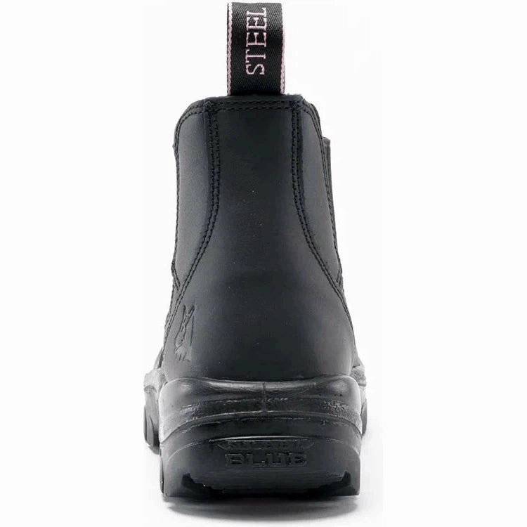 Steel Blue Women's Hobart 6" Soft Toe WP Chelsea Work Boot -Black- 810891 Work Boots Georgia