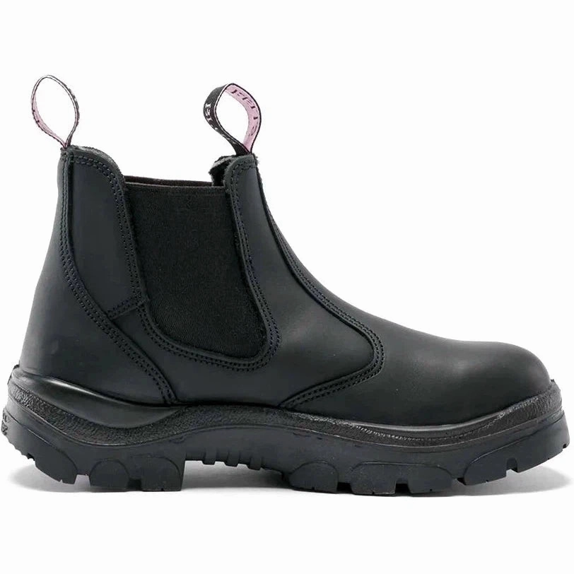 Steel Blue Women's Hobart 6" Soft Toe WP Chelsea Work Boot -Black- 810891 Academy Work Boots