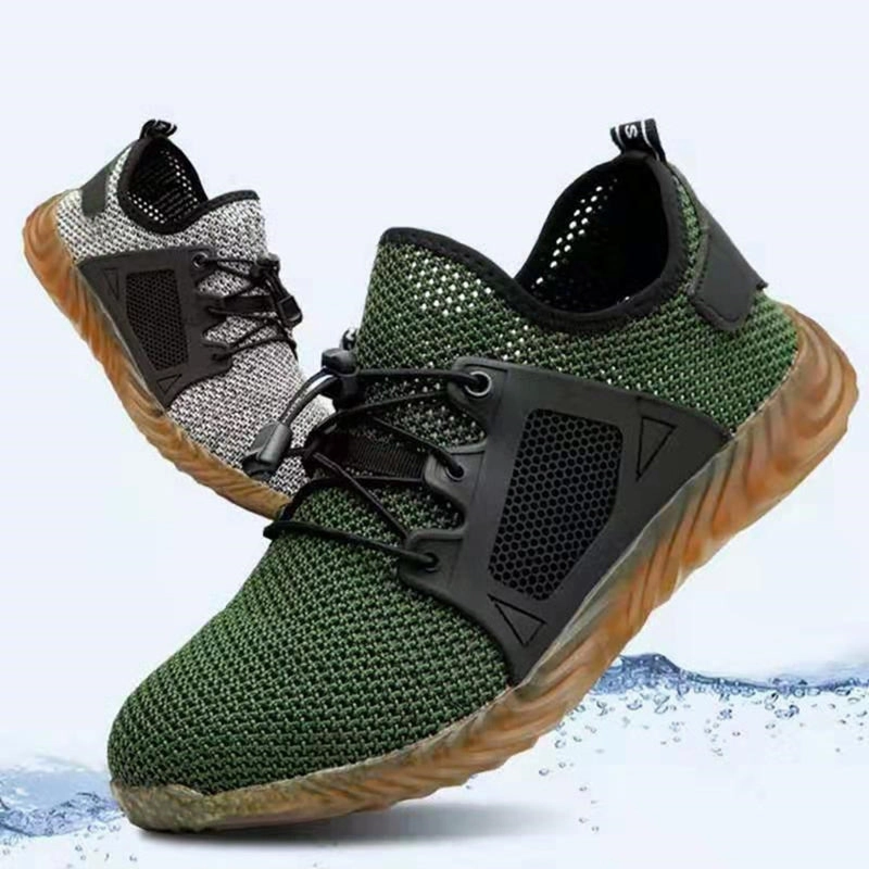 Steel Toe Shoes Men Women, Work Safety Breathable Slip Resistant Sneakers Industrial Construction Asics Gel Rocket 12 Volleyball Shoes