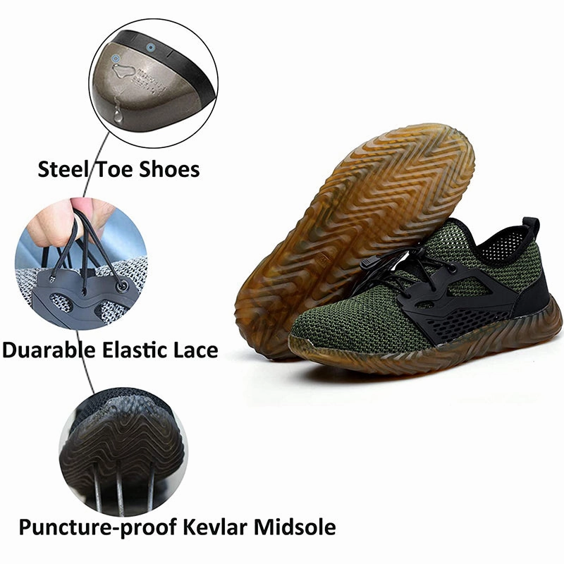 Asics Gt 2000 10 Running Shoes Steel Toe Shoes Men Women, Work Safety Breathable Slip Resistant Sneakers Industrial Construction