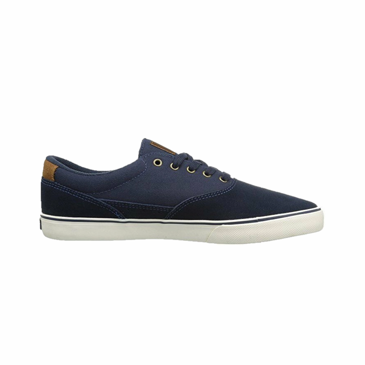 EMERICA 6102000110 480 PROVOST SLIM VULC MN'S (Medium) Navy/Brown/White Suede Skate Shoes Child Hike Walk-Ready Shoes