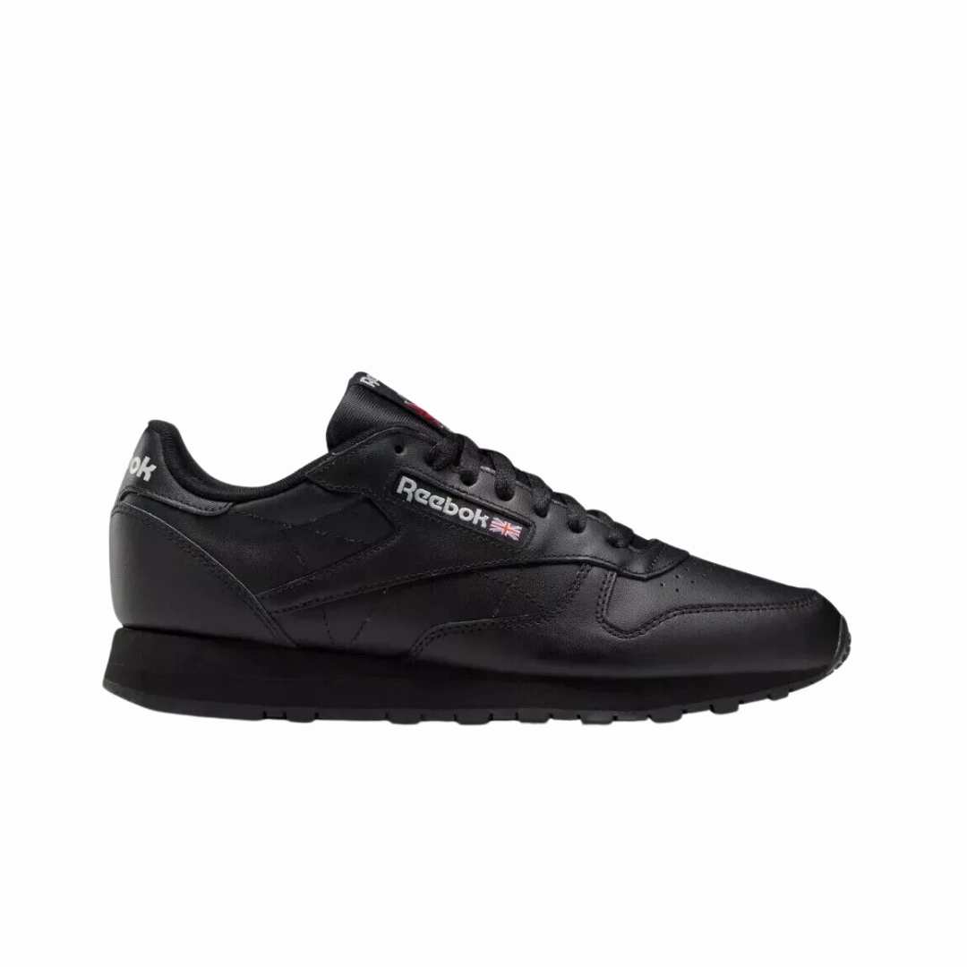 REEBOK 100008494 (GY0955) CLASSIC LEATHER Mn's (Medium) Black Leather Lifestyle Park Jogger