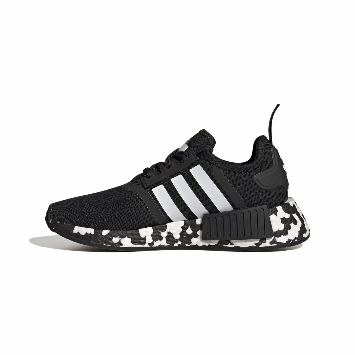 Adjustable ADIDAS GW9594 NMD_R1 JR'S (Medium) Black/Black/White Textile Running Shoes