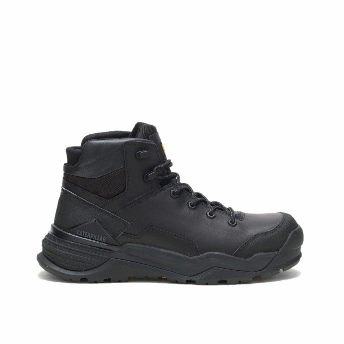 CATERPILLAR P91318-M PROVOKE WP AT MN'S (Medium) Black Leather Work Boots High Grip Footwear