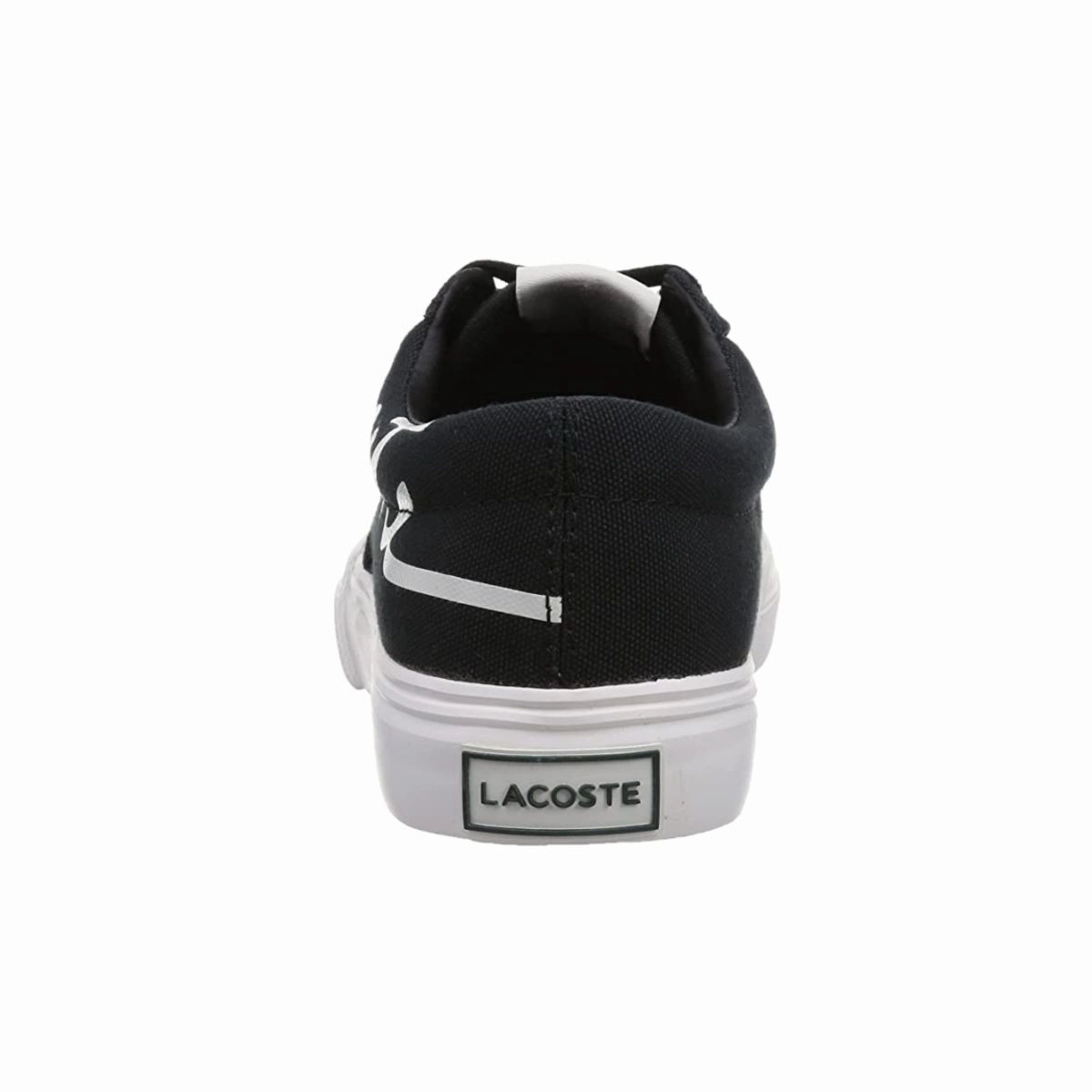 LACOSTE 7-42CMA0040454 Jump Serve Lace Canvas Logo MN'S (Medium) Black/Off White Textile Lifestyle Shoes Classic Shoes Ridge Jog