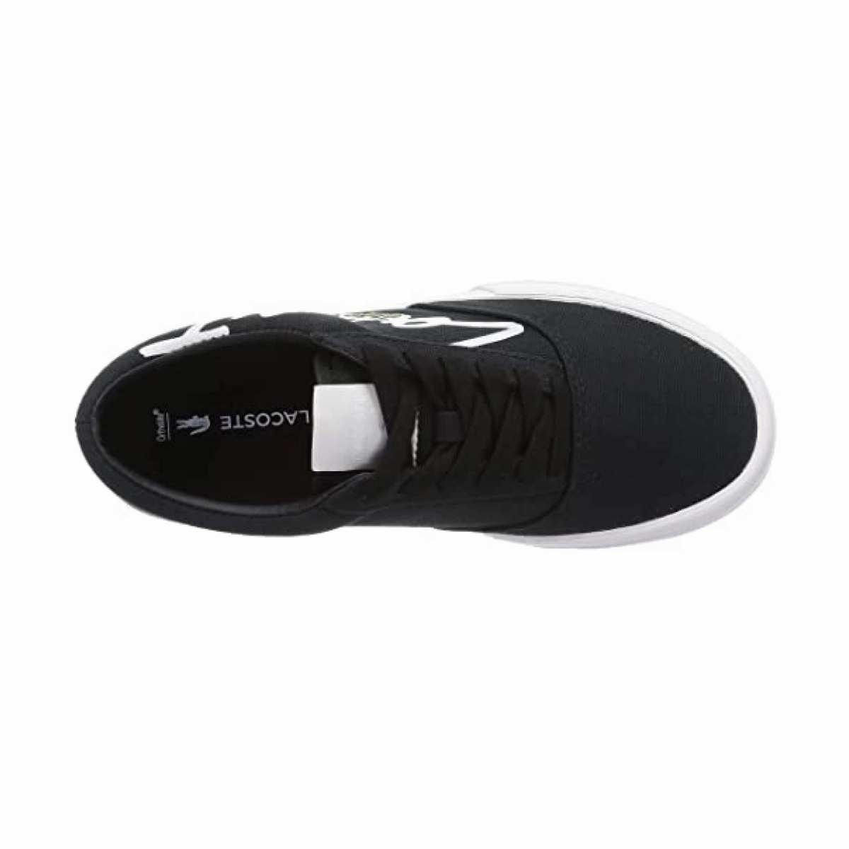 Casual Elegance LACOSTE 7-42CMA0040454 Jump Serve Lace Canvas Logo MN'S (Medium) Black/Off White Textile Lifestyle Shoes
