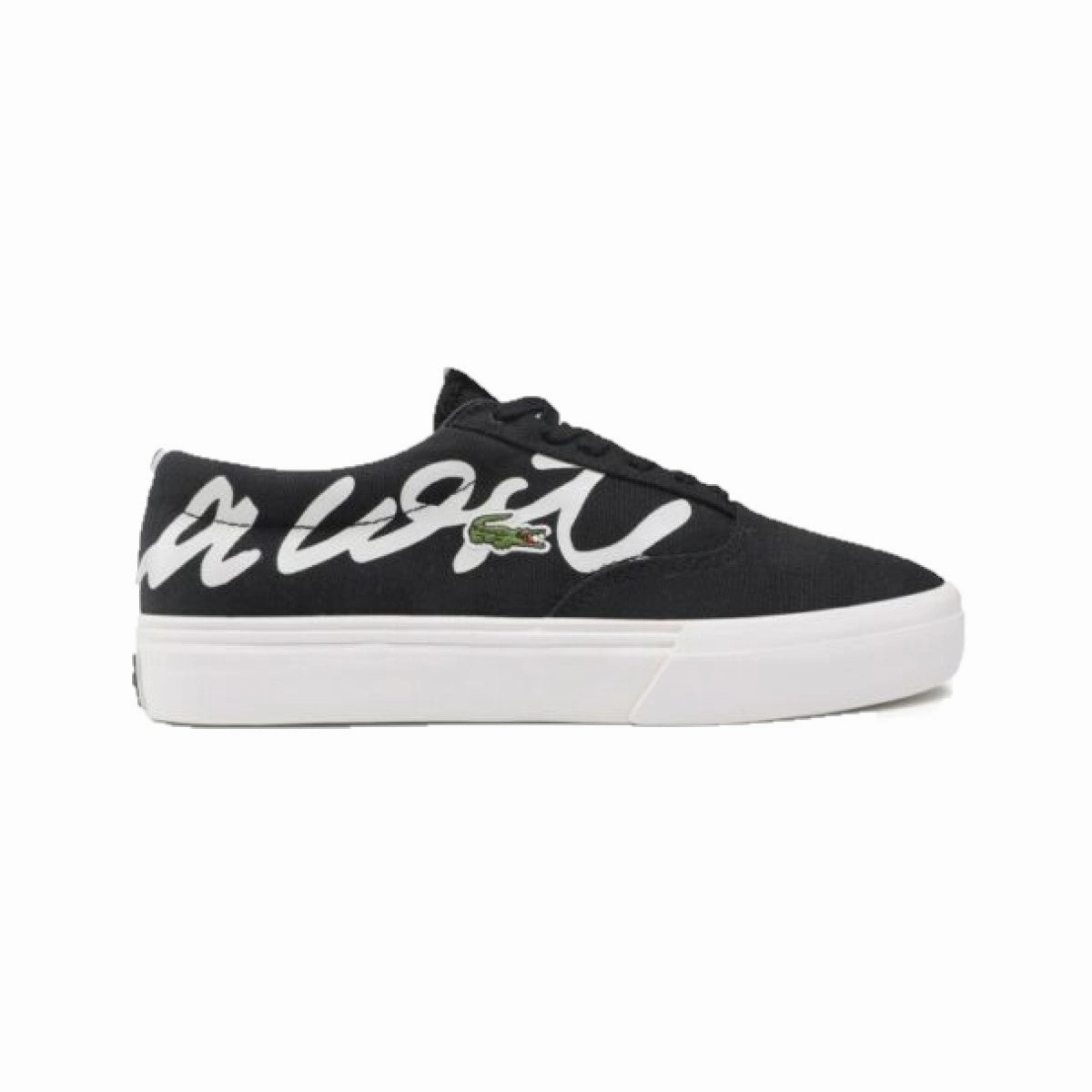 Outdoor Lifestyle Rock Step LACOSTE 7-42CMA0040454 Jump Serve Lace Canvas Logo MN'S (Medium) Black/Off White Textile Lifestyle Shoes