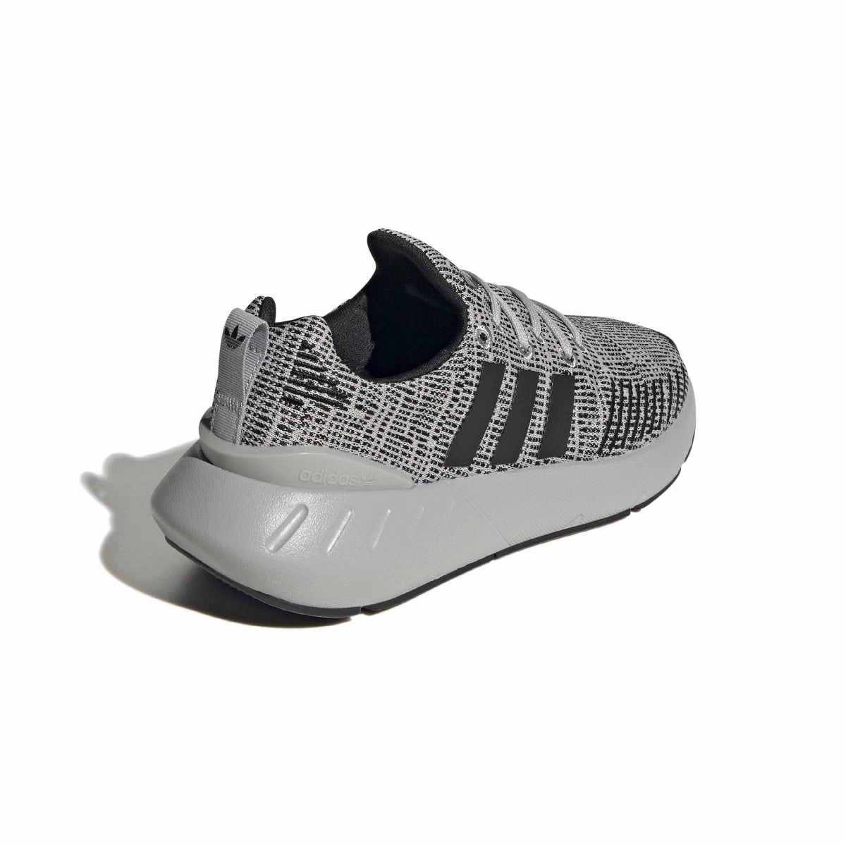ADIDAS GZ1555 SWIFT RUN 22 JR'S (Medium) Grey/Black/Grey Mesh Running Shoes Surf Step Day Long